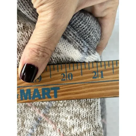 Dana Scott Vintage Argyle Geometric Knit Cardigan 1970s Dad Grandpa Sweater XL - Picture 6 of 8